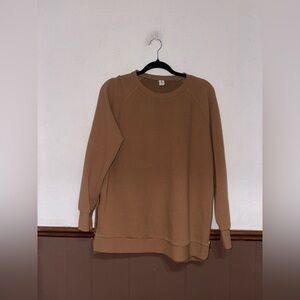 Anrabess | Brown Side Zipper Sweater